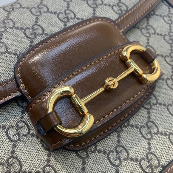 👑Gucci Horsebit 1955 Brown Shoulder Bag - Picture 8 of 13